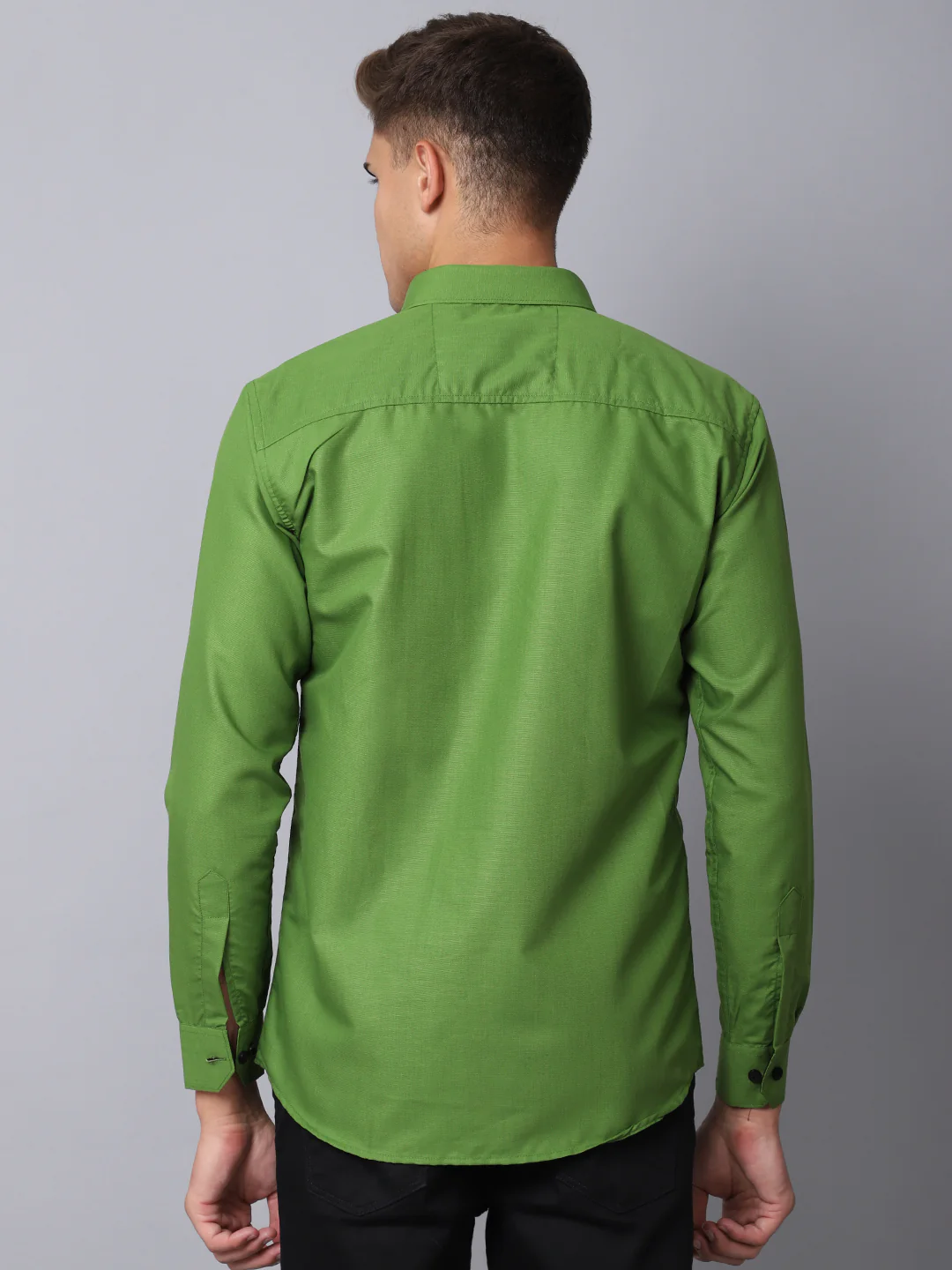 Appriciable Casual Solid Shirt - Green - Image 5