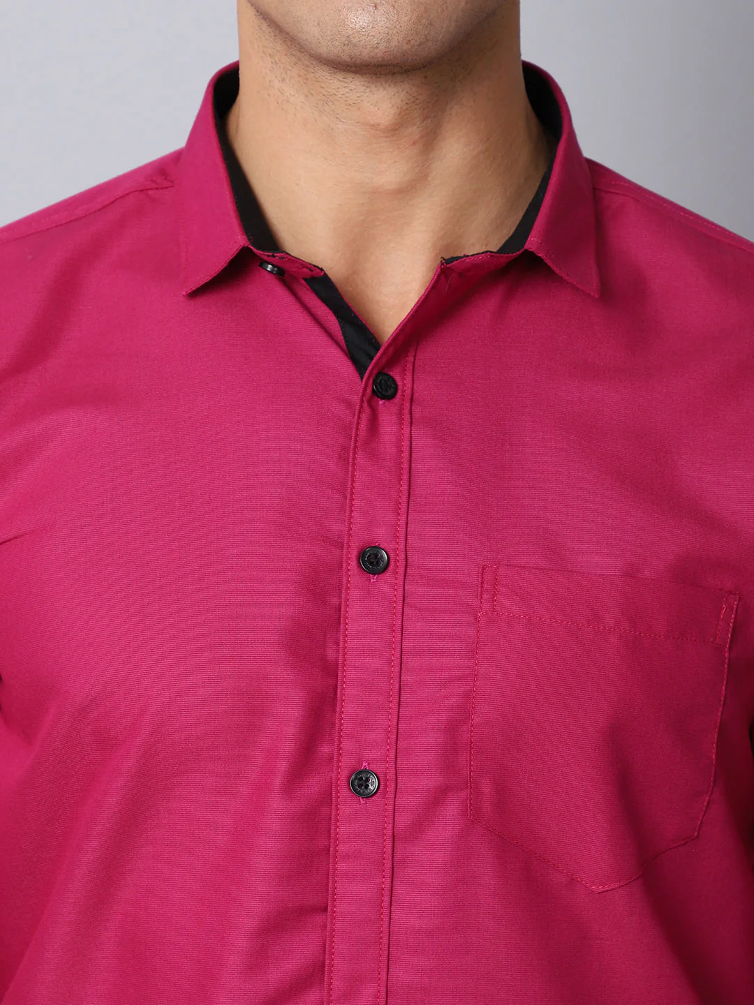 Appriciable Casual Solid Shirt - Purple - Image 5