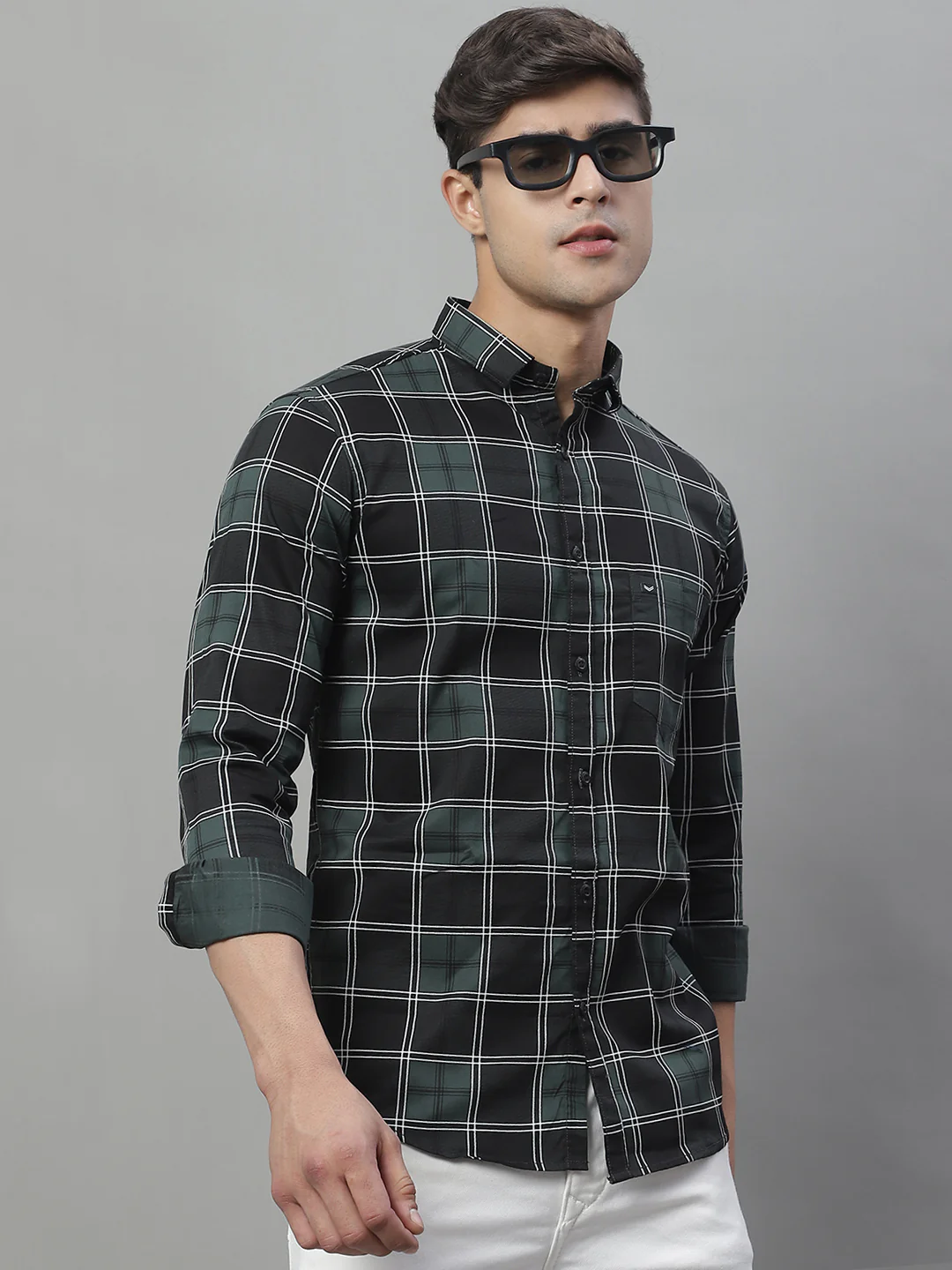 Checkmate Classic Men's Shirt - Bottle Green - Image 5