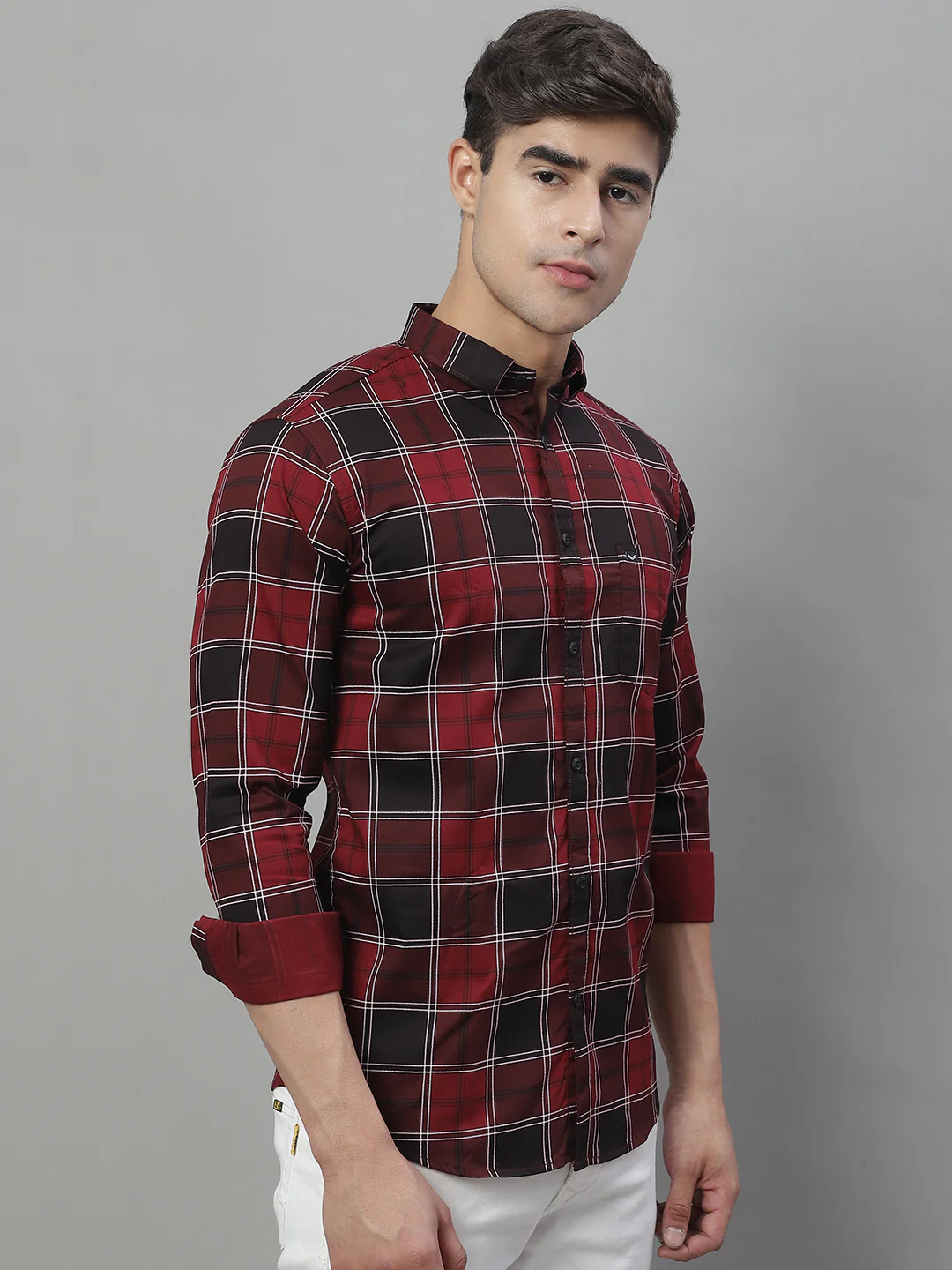 Checkmate Classic Men's Shirt - Maroon - Image 5
