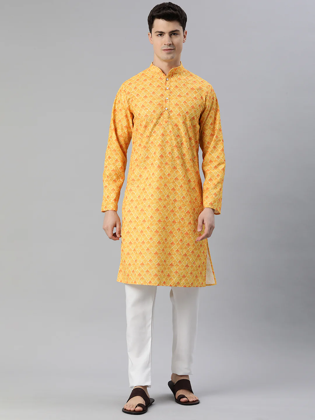 Embroidered Long Kurtas for Every Occasion-Haldi - Image 3