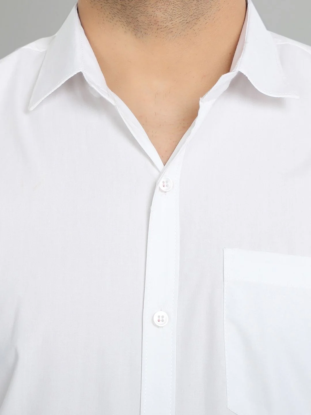 Groovy Pure Cotton Solid shirt - White - Image 6