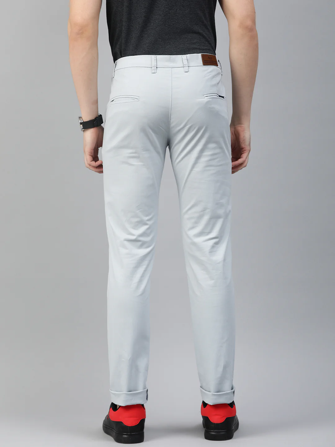 Timeless Men's Trousers for Effortless Elegance - Ice Blue - Image 3
