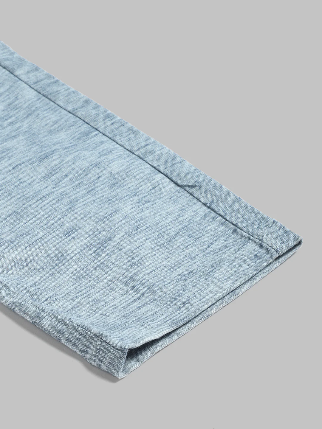 Majestic Man Regular Fit Pattern Finish Cotton Casual Solid Chinos Trouser - Blue - Image 5