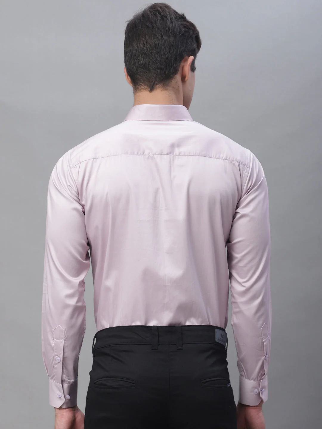 Paramount Pure Cotton Solid Shirt - Soft Peach - Image 5