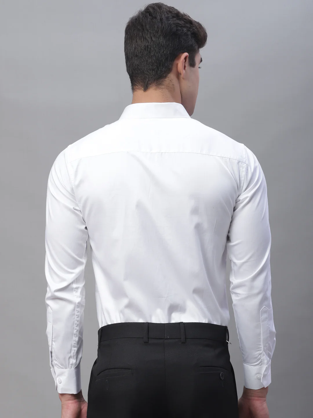 Paramount Pure Cotton Solid Shirt - White - Image 5