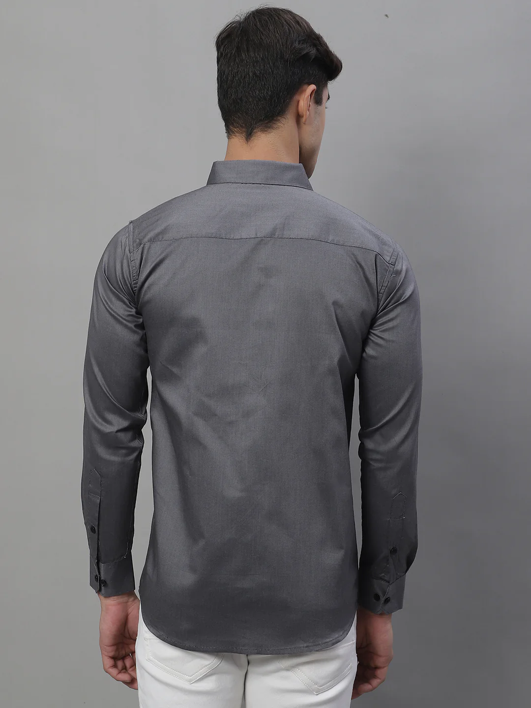 Unique and Classy Casual Shirt - Dark Grey - Image 5