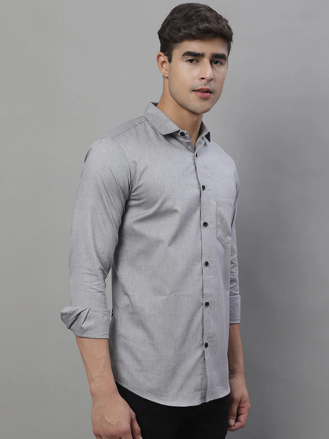 Unique and Classy Casual Shirt - Grey - Image 3
