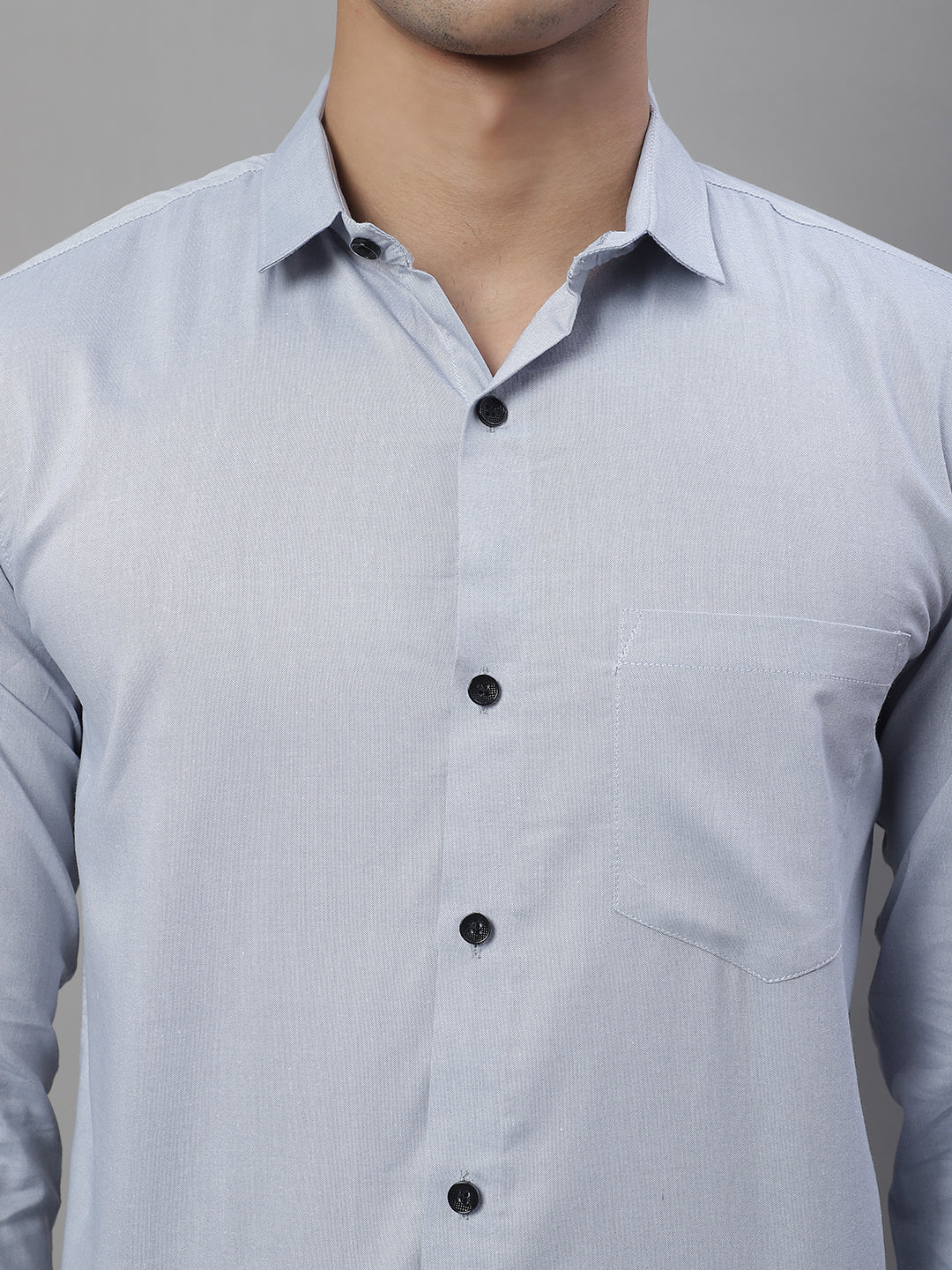 Unique and Classy Casual Shirt - Ice Blue - Image 7