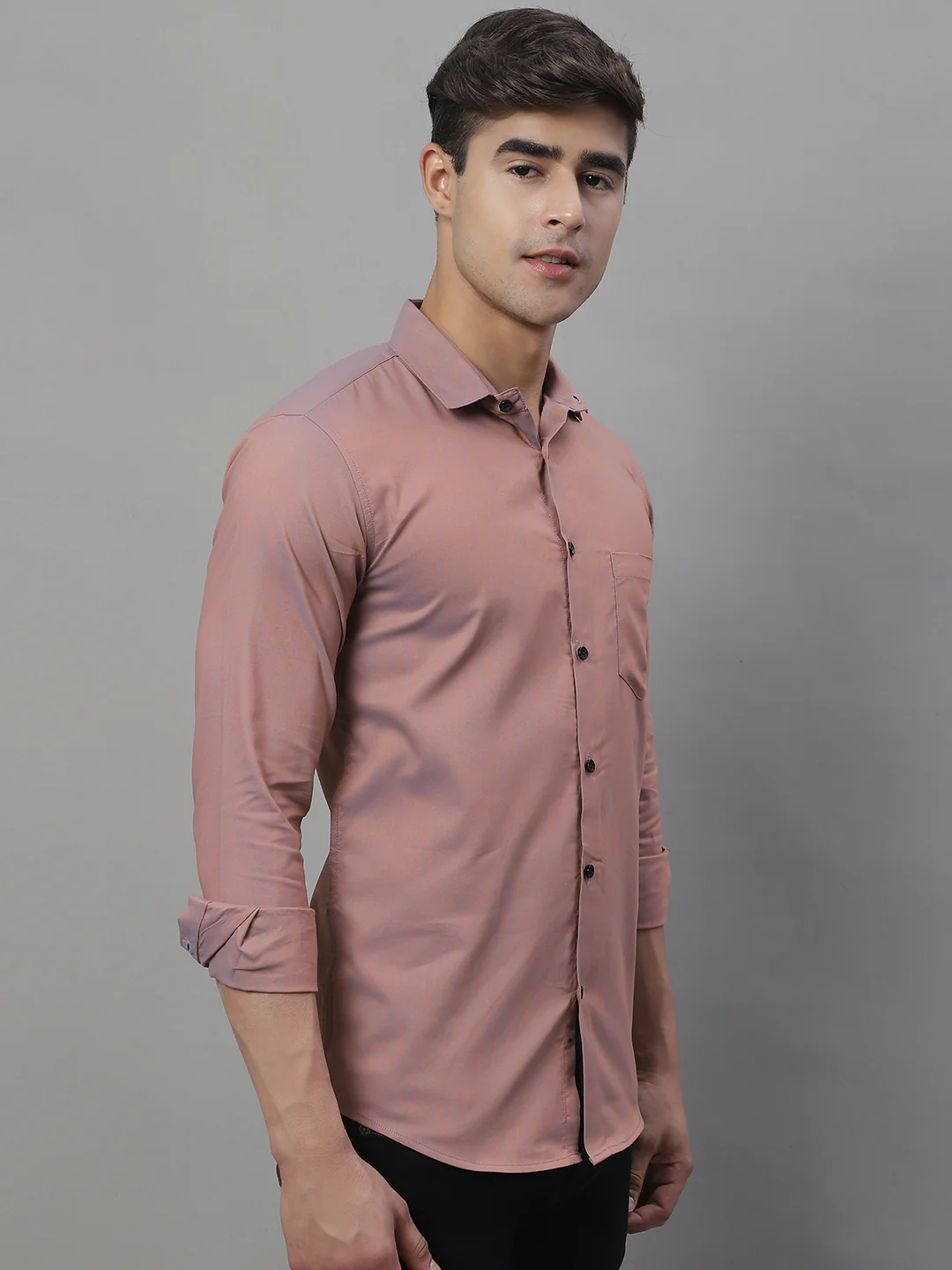 Unique and Classy Casual Shirt - Rose Gold - Image 3