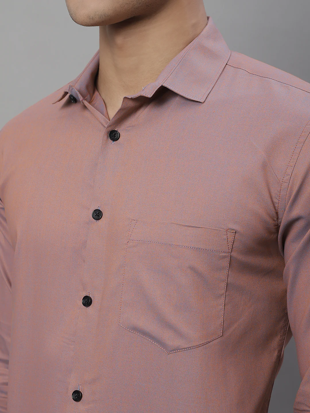 Unique and Classy Casual Shirt - Rose Gold - Image 6