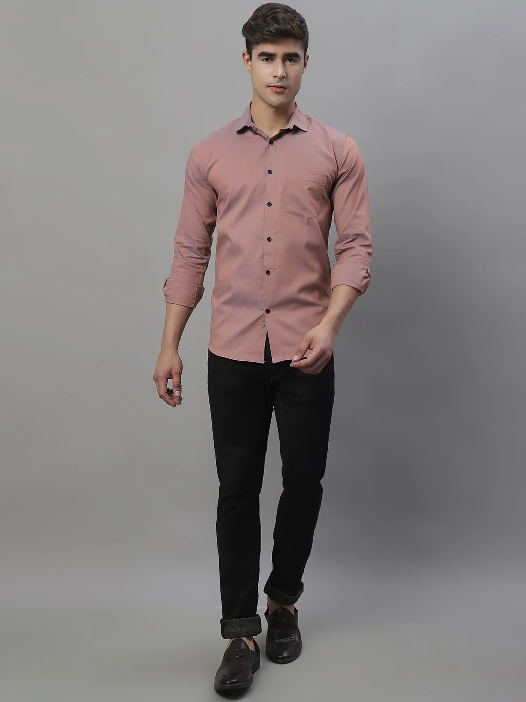 Unique and Classy Casual Shirt - Rose Gold - Image 7