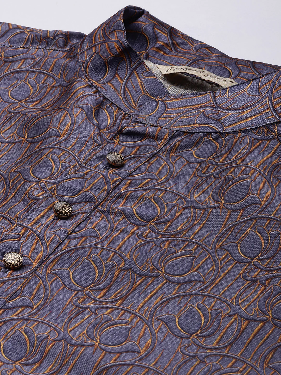 Timeless Elegance Long Kurtas-Purple - Image 2
