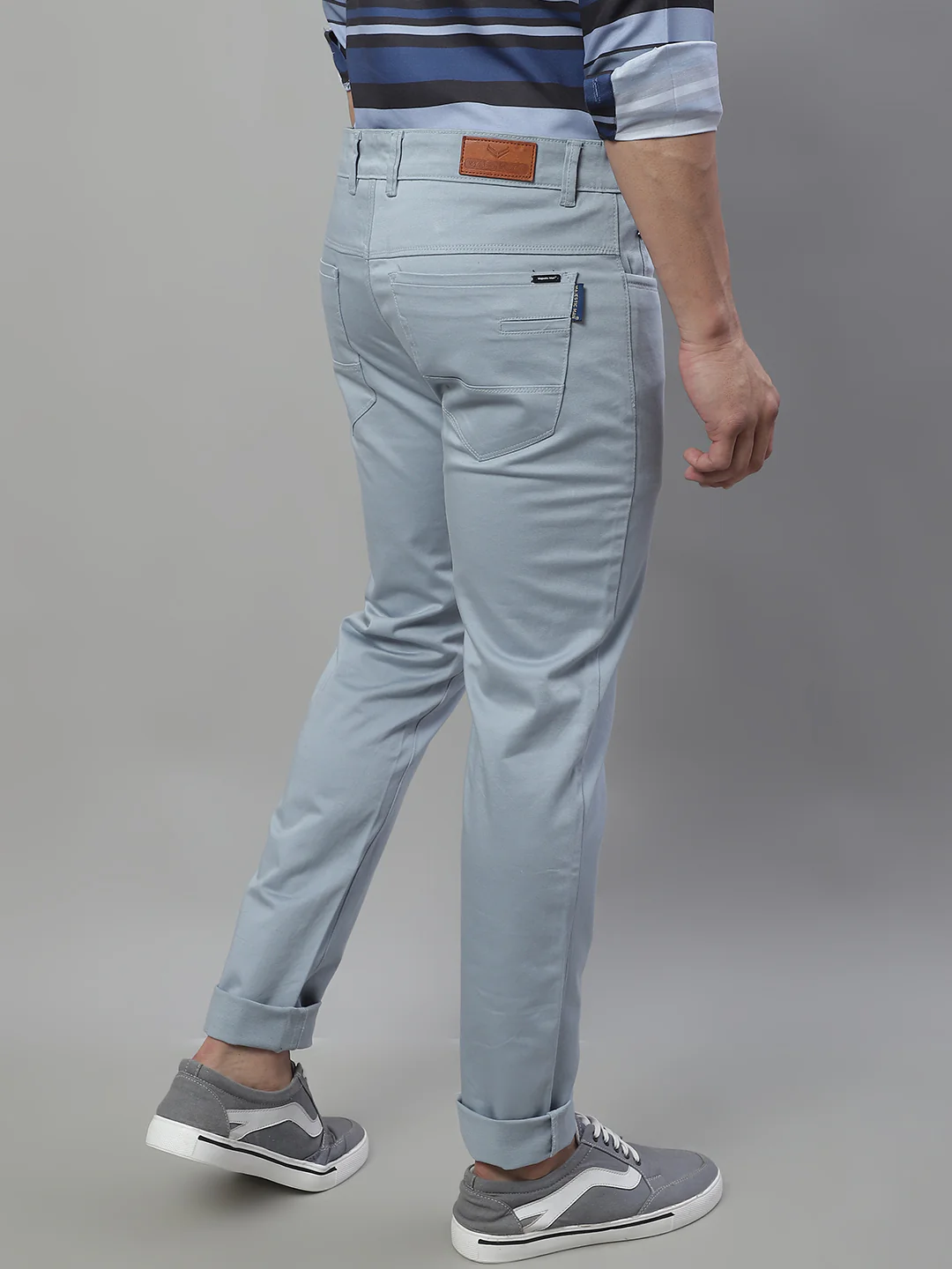 Timeless Style Regular Trousers - Light Blue - Image 4